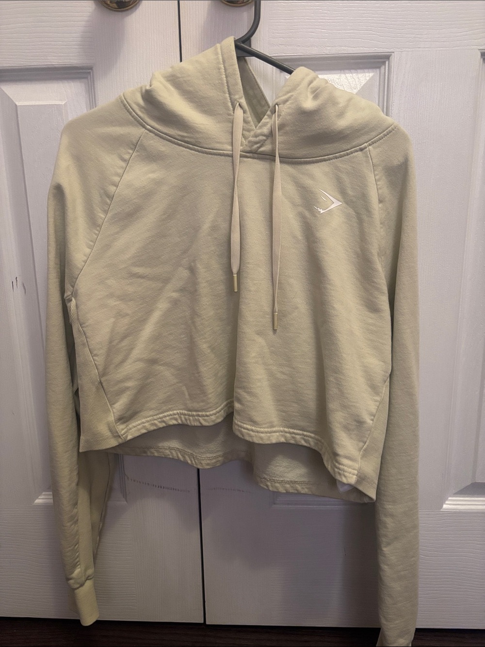 Gymshark Butter Yellow Cropped Hoodie